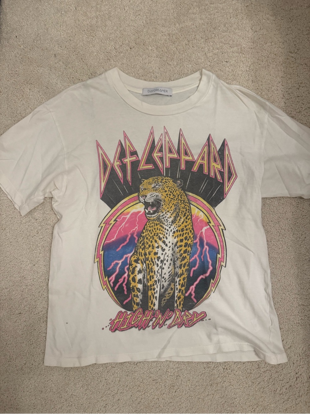 Daydreamer Def Leppard Graphic Tee Shirt